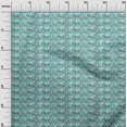 thumbnail image 2 of oneOone Viscose Jersey Fabric Leaves & Floral Block Decor Fabric Printed BTY 60 Inch Wide, 2 of 5