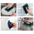 thumbnail image 2 of 24Pcs. Home High Quality All-Purpose Non-Scratch Cleaning Scrub Brush Pad Come With Handle. This Cleaning Scrub Brush Perfect For Your Bathroom, Kitchen and Laundry Room Use For All-Purpose Scrubbing, 2 of 2