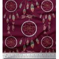 thumbnail image 3 of Soimoi Poly Georgette Fabric Arrow & Dream Catcher Home Decor Print Fabric by the Yard 52 Inch Wide, 3 of 3