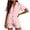 Pink, variant on jovati Elastic Waist Pants for Women Fashion Women Summer Casual Loose Pockest Elastic Waist Solid Trousers Capris Pants Elastic Waist Capris for Women Capri Pants for Women Casual Summer