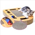 thumbnail image 1 of Poteau à Griffer pour Chat en Papier Ondulé Jouet à Griffer Interactif pour Chat Tapis à Griffer pour Chat, 1 of 9