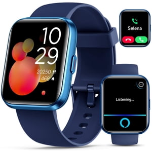 Smartwatch for Women/Men, Compatible with Android & iPhone, 1.8'' Fitness Tracker Watch with Alexa, Call & Notification Alerts, H