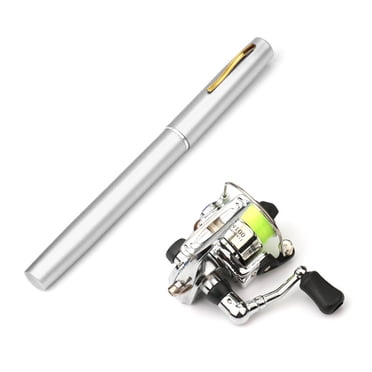 Abody Combo Canne à Pêche Pliable de Poche et Moulinet Mini Stylo Trousse Canne à Pêche Télescopique Canne à Pêche Moulinet Spinning Trousse Combo