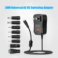 thumbnail image 2 of 30W Universal Ac To Dc Power Supply Adapter With 5V 2.1A Usb Port, Ac Plug-In Power 3V To Adjustable Output Voltage With 8 Dc Adapter Tips For Household Electronics, 2 of 7