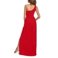thumbnail image 3 of SMihono Robe Maxi Bohème d'Été pour Femmes Grande Taille Robe d'Été Sexy Unie Amincissante Fendue Sans Manches Asymétrique Robe de Plage, 3 of 8