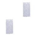 thumbnail image 3 of Maytalsory Rideau à Pompons Find-Safe pour Fond d'Anniversaire Personnalisé Lustre Feuille Rideau Argent 2Set, 3 of 5