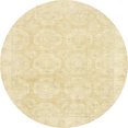 thumbnail image 1 of Ahgly Company Tapis d'Intérieur Ronds Abstraits Soleil Jaune Orientaux, 7 Pieds Rond, 1 of 6