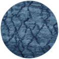 thumbnail image 1 of Safavieh Tapis Rétro Rond de 6 Pieds Tissé Mécaniquement en Bleu et Bleu Foncé, 1 of 10