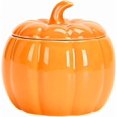 thumbnail image 1 of Pumpkin Jar, Candy Dish, Ceramic Sugar Bowl, Snack Tea Storage Jar with Lid Large -, 1 of 4