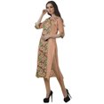 thumbnail image 4 of Moomaya Kurti Imprimée pour Femmes, Kurta Tunique Longueur Genou, Hauts à Col en V, Robe Grande Taille, 4 of 6