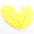 thumbnail image 1 of Ostrich Feather 30-35Cm Colorful Feather Decoration 71# Yellow Yellow Feather (1*Feather), 1 of 7