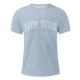 thumbnail image 3 of BOBOGOJP T-Shirts de Mode pour Hommes en Coton de Poids Moyen à Col Rond T-Shirt T-Shirts pour Hommes (Bleu Clair,m), 3 of 4