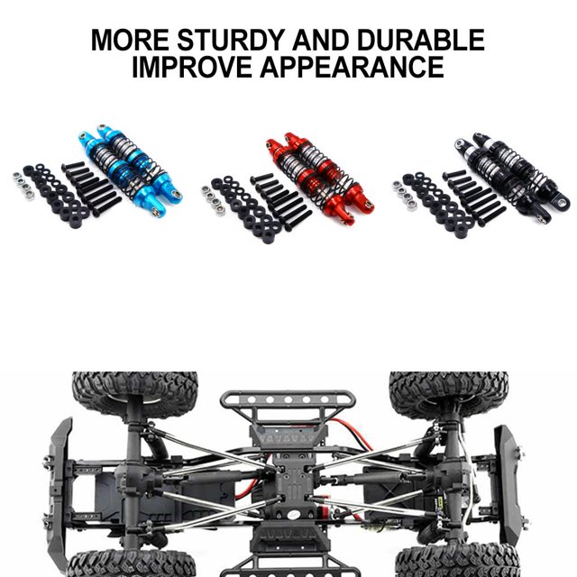 Baohd RCGOFOLLOW Alliage d'Aluminium Résistant à l'Usure avant Amortisseur Arrière Résistant à l'Usure Rc Amortisseur Arrière avant pour 1/10 RGT TYPE9