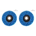 thumbnail image 3 of QualitChoice Sanding Wheel Polishing Paint Rust Grinding Inner Hole Tools for Angle Grinder Wood Metal Buffing Car Accessories #100 blue 2Set, 3 of 6