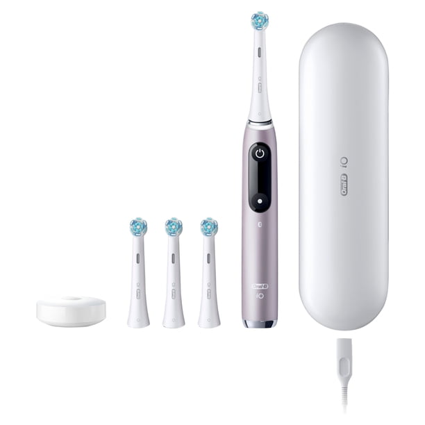 Oral-B iO Series 9 Electric Toothbrush with 4 Brush Heads, Rose