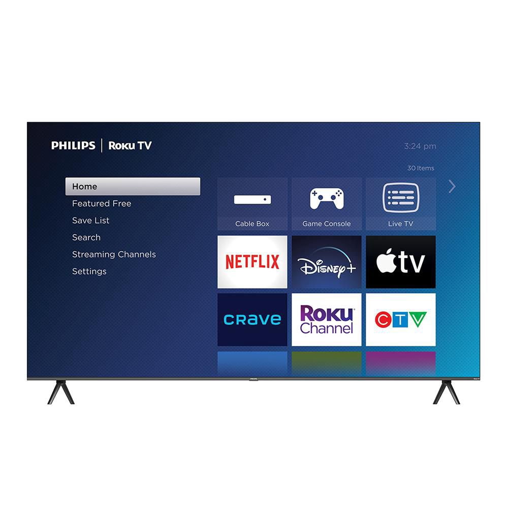 Philips 85" 4K Ultra HD (2160p) Roku Smart LED TV, HDR10 (85PUL6673/F6)
