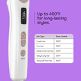 thumbnail image 4 of Conair Double Ceramic Hair Straightening Brush, Anti‑Scald Heated Plates, 5 LED Heat Settings, White, 1 Pk, 4 of 9
