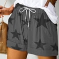 thumbnail image 2 of Plebaso Women's Summer Casual Shorts Printed Drawstring Shorts Lightweight Beach Shorts with Pockets, 2 of 5