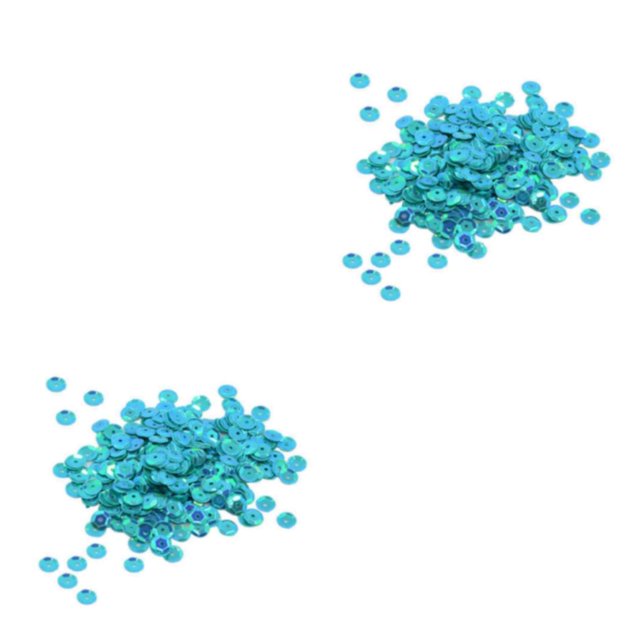 maskred Vibrant 400 Pcs Rondes en Vrac Sequins Couture Embellissement 7mm Bleu Lac 2ensemble