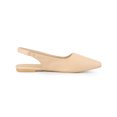 thumbnail image 3 of BLISSFUL STEP Chaussures pour Femmes de la Saint-Valentin à Bride Arrière à Bout Pointu Chaussures Plates Beige 8,5, 3 of 7