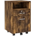 thumbnail image 1 of Vinsetto Classeur à 2 Tiroirs avec Serrure pour Format Lettre A4, Brun Rustique, 1 of 10