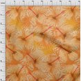 thumbnail image 4 of oneOone Rayon Orange Fabric Tropical Abstract Leaf Craft Projects Decor Fabric Printed By The Yard 56 Inch Wide, 4 of 4