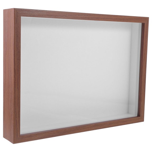 BRIGHTFUFU Floating Picture Frames for Tabletop Display Wood Simple Design 1 Piece