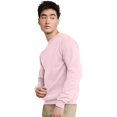 thumbnail image 3 of Hanes Mens EcoSmart Fleece Crewneck Sweatshirt, L, Pale Pink, 3 of 5