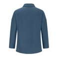 thumbnail image 4 of Timegard Plus Size Tops for Women Button down Shirts Long Sleeve Lapel V Neck Blouse Lightweight Tops, 4 of 6