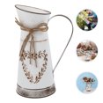 thumbnail image 4 of MasteelfCA Vintage Style Metal Flower Vase Iron Flower Pot Desktop Flower Bucket Ornament, 4 of 7