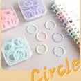 thumbnail image 4 of WHEANG 20/100 Pieces Plastic Rings Plastic Loose Leaf Rings Multi Color Plastic Book Rings Flexible for Cards Document Stack and Swatches Organization School Home Or Use，5 Color (15 Mm), 4 of 9