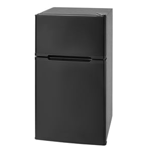 KFFKFF Mini Réfrigérateur avec congélateur 3.2 Cu.Ft, Réfrigérateur compact à deux portes, Température réglable, Étagère, Petit réfrigérateur écoénergétique, Porte réversible, Faible bruit