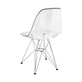 thumbnail image 2 of Heavenly Collection Clear Chrome Chair, 2 of 4