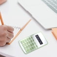 thumbnail image 1 of 8 Digit Standard Calculator with Large Display and Round Buttons | Basic Desktop Calculator with Quiet Sensitive Keys | Portable Math Calculator for Office Home School, 1 of 7