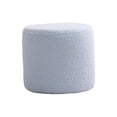 thumbnail image 1 of Tabouret Repose-Pieds Rond, Tabouret Décoratif pour Sofa, Marchepied avec Siège Rembourré, Tabouret pour Changer de Chaussures, Banc Repose-Pieds Antidérapant pour Chevet, Robuste, Entrée de Pièce, Bleu, 1 of 1
