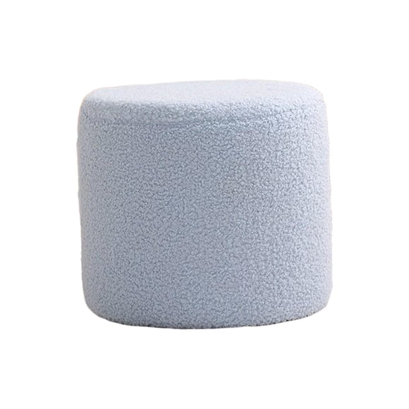 Tabouret Repose-Pieds Ottoman Petit Tabouret Cylindrique Tabouret pour Changer de Chaussures Tabouret de Sofa Stable Tabouret à Thé Repose-Pieds Banc pour Chambre de Bébé Entrée Bureau Appartement Bleu