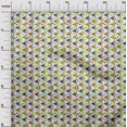 thumbnail image 3 of oneOone Georgette Viscose Green Fabric Geometric Sewing Material Print Fabric By The Yard 42 Inch Wide, 3 of 4