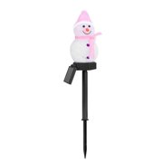 TopLLC Solar Lights Outdoor Solar Garden Lights LED Christmas Snowman Plug Lights Solar Powered Waterproof Garden Lights for Yard Patio Lawn