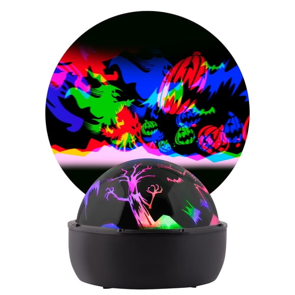 Lightshow Projection-Tabletop ShadowLights w/Inner Motion-Halloween Scene (ColorChanging)