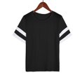 thumbnail image 3 of Chandails à Manches Courtes pour Femmes T-Shirts Surdimensionnés pour Femmes T-Shirts Amples Demi-Manches Col Rond Hauts Color Block Tuniques T-Shirts Surdimensionnés pour Femmes Hauts à Demi-Manches pour Femmes, 3 of 7