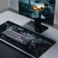 thumbnail image 5 of Mouse Pad Large Gaming Desk Mat Extended Mousepad with Personalized Design Keyboard Pad for Laptop, Computer and PC - 35.4 x 15.7 inches Black World Map, 5 of 5