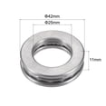 thumbnail image 3 of Unique Bargains Roulement à Billes de Butée 25x42x11mm S51105 en Acier Inoxydable avec Rondelles, Lot de 2, 3 of 5