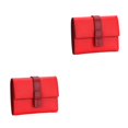 thumbnail image 1 of pitrice Leather Women Purse Rectangular Trifold for Zipper Hasp Stylish Card Holder Photo Folder Wallet Notecase Birthday Gift Red 2Set, 1 of 6