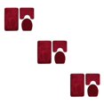 thumbnail image 1 of maskred 3x Bathroom Rug Sets Easy To Install Waterproof Anti-slip Multi-functional Eco-friendly Durable PJ210922-A012 3Set, 1 of 6
