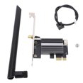 thumbnail image 2 of WiFi 6E PCIe WiFi Card for Desktop PC, 5.2,2.4GHz,5GHz and 6GHz Tri Band 4174Mbps  Adapter,Wireless Adapter Supports 10 11 Linux, 2 of 7