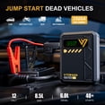thumbnail image 2 of VTOMAN X4 Portable Jump Starter with 150PSI Air Compressor, 2500A Car Battery Jump Starter (8.5L Gas/6L Diesel) , 12V Lithium Jump Box & Auto-Shutoff Tire Inflator, Large LED Display, 2 of 4
