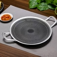 thumbnail image 4 of Korean Traditional BBQ Grill Pan, Non Stick Stainless Steel, Fast Heat Conduction, Indoor Outdoor Cookware Compatible with All Heat Sources, 4 of 7