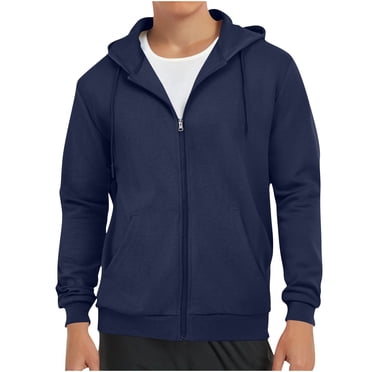 fatyb Men's Hoodies Zip up Casual Drawstring Hooded Jacket for Men Long Sleeve Sweatshirts with Pockets
