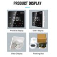 thumbnail image 3 of Riwcyla Smart Thermostat for Home Touchscreen Programmable Temperature Control IP20 Protection Auto/Manual Mode Digital Thermostat for 16A Electric Underfloor Heating, 3 of 6