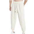 thumbnail image 1 of FAIWAD Men's Drawstring Elastic Waist Baggy Sweatpants Straight Leg Elastic Close Bottom Track Pants, 1 of 3